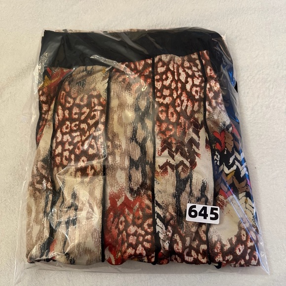 Perceptions Multicolor Patterned Maxi Dress - Picture 6 of 6